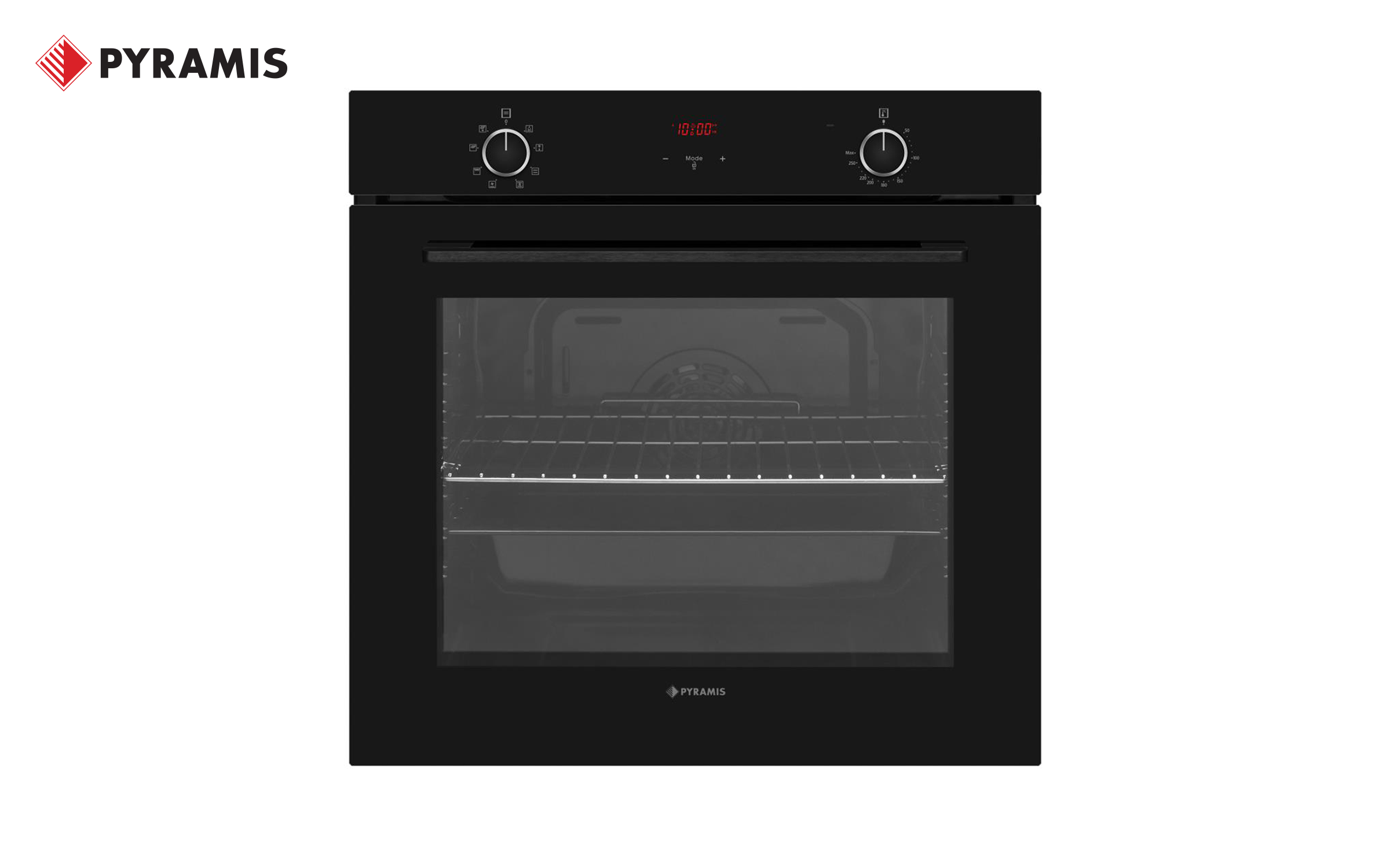 Built-in oven Pyramis, black  1